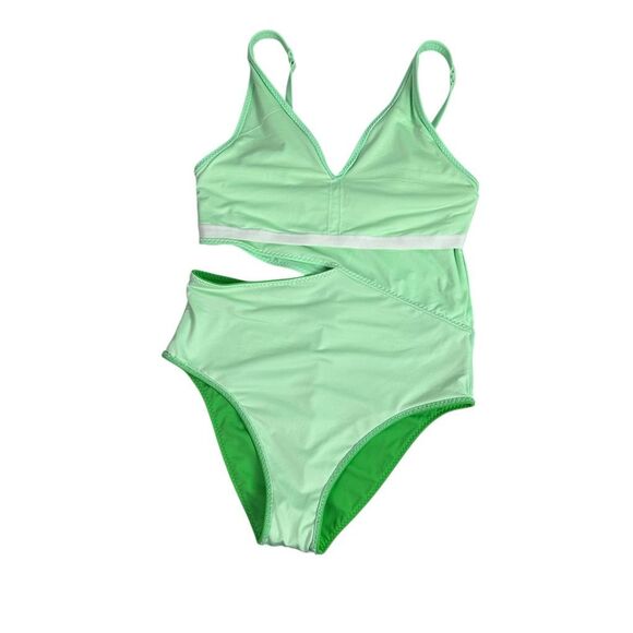 Fabletics Asymmetrical Cutout Shaping One Piece Swimsuit - Picture 6 of 9